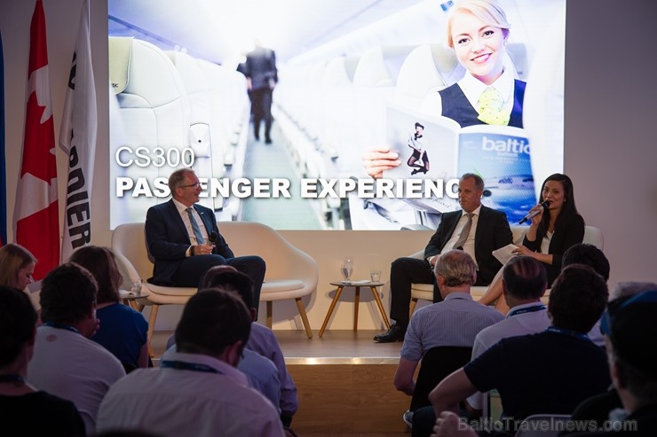«Airbaltic» pasaulē lielākajā aviācijas izstādē Parīzē prezentē «Bombardier» CS300 lidmašīnu 200570
