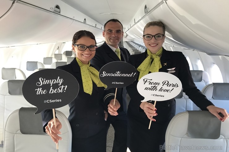 «Airbaltic» pasaulē lielākajā aviācijas izstādē Parīzē prezentē «Bombardier» CS300 lidmašīnu 200581
