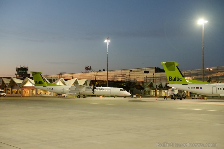 Lidosta «Rīga» un «Airbaltic» medijiem atrāda savu infrastruktūru un gaisa floti 202233