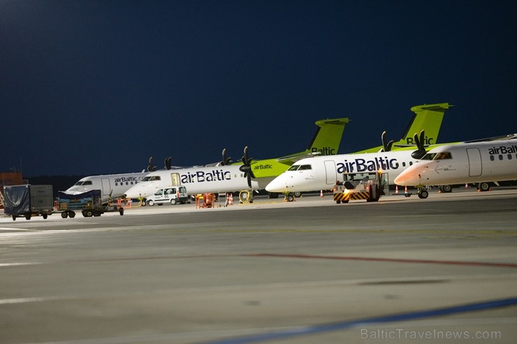 Lidosta «Rīga» un «Airbaltic» medijiem atrāda savu infrastruktūru un gaisa floti 202234