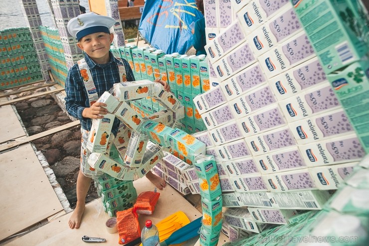 Jelgavā  notikusi piecpadsmitā Piena paku laivu regate 205585