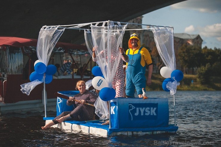 Jelgavā  notikusi piecpadsmitā Piena paku laivu regate 205607
