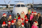 Ar somu lidsabiedrības «Finnair» lidmašīnu Rīgā ielido Ziemassvētku vecītis no Lapzemes