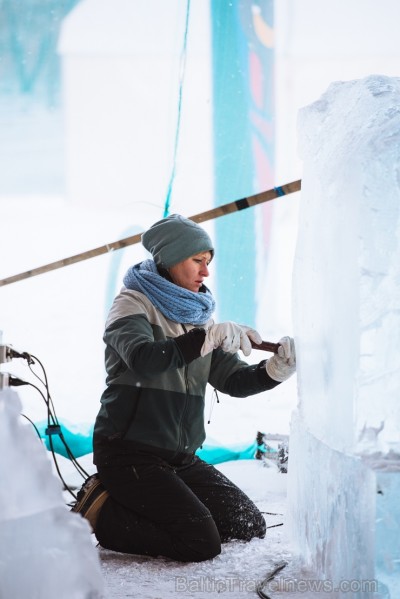 Jelgavā tapušas pirmās 30 ledus skulptūras 215948