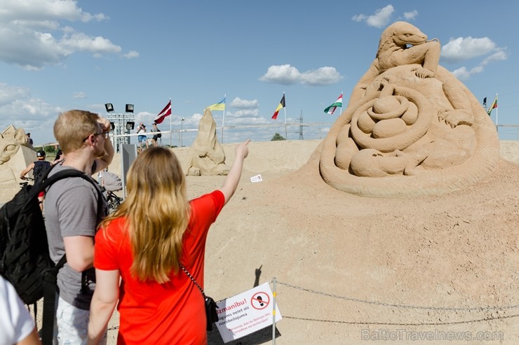 Jelgavā  aizvadīts jau 12. Starptautiskais smilšu skulptūru festivāls 225156