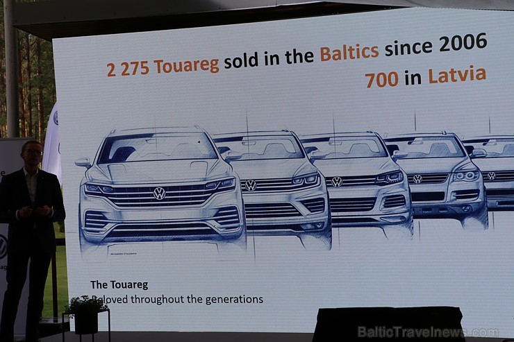 Golfa klubā «Viesturi» tiek prezentēts jaunais apvidus automobilis «Volkswagen Touareg» 226348