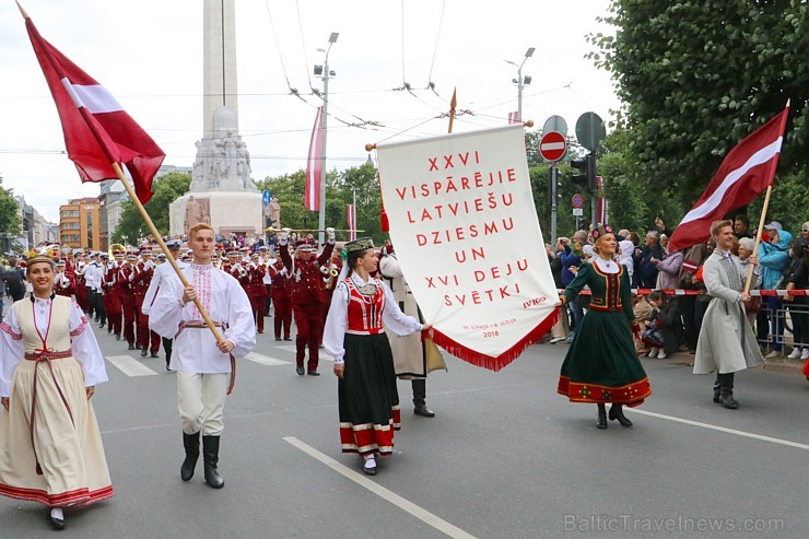 Dziesmu un deju svētku atklāšanas gājiens 1.07.2018 pulcē Rīgā visus Latvijas novadus 226503
