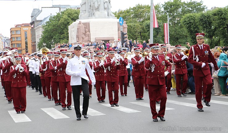 Dziesmu un deju svētku atklāšanas gājiens 1.07.2018 pulcē Rīgā visus Latvijas novadus 226507