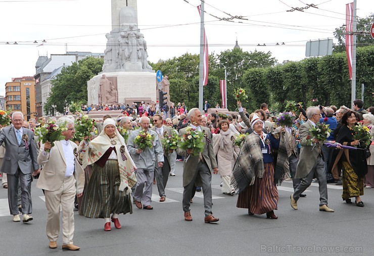 Dziesmu un deju svētku atklāšanas gājiens 1.07.2018 pulcē Rīgā visus Latvijas novadus 226508