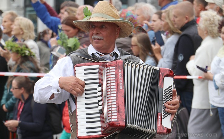 Dziesmu un deju svētku atklāšanas gājiens 1.07.2018 pulcē Rīgā visus Latvijas novadus 226537