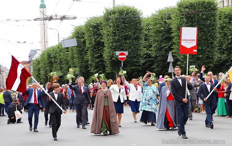 Dziesmu un deju svētku atklāšanas gājiens 1.07.2018 pulcē Rīgā visus Latvijas novadus 226542