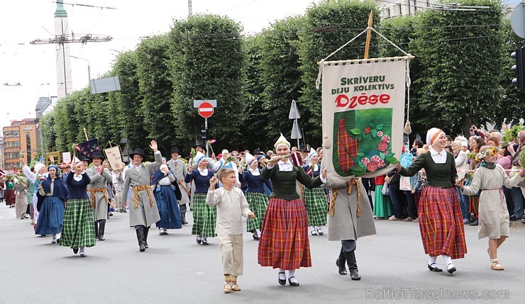 Dziesmu un deju svētku atklāšanas gājiens 1.07.2018 pulcē Rīgā visus Latvijas novadus 226560