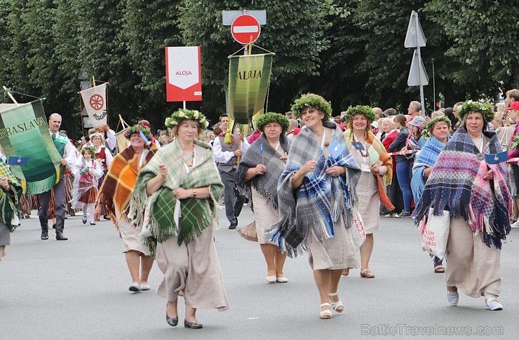 Dziesmu un deju svētku atklāšanas gājiens 1.07.2018 pulcē Rīgā visus Latvijas novadus 226562