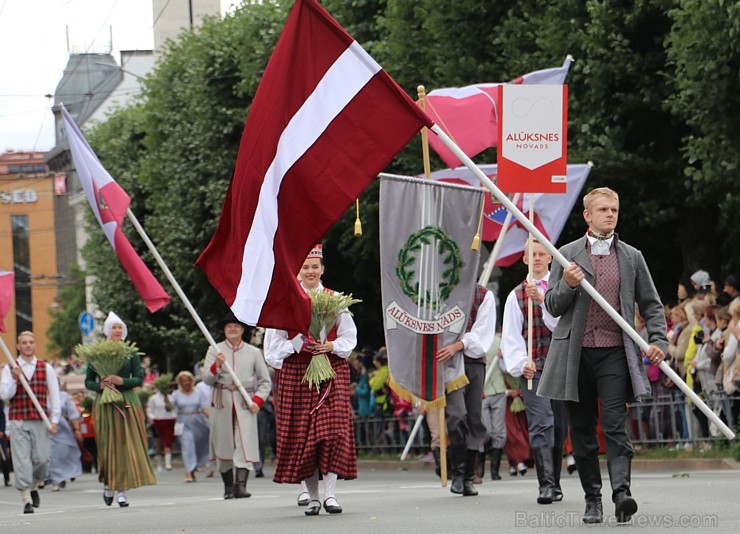 Dziesmu un deju svētku atklāšanas gājiens 1.07.2018 pulcē Rīgā visus Latvijas novadus 226564