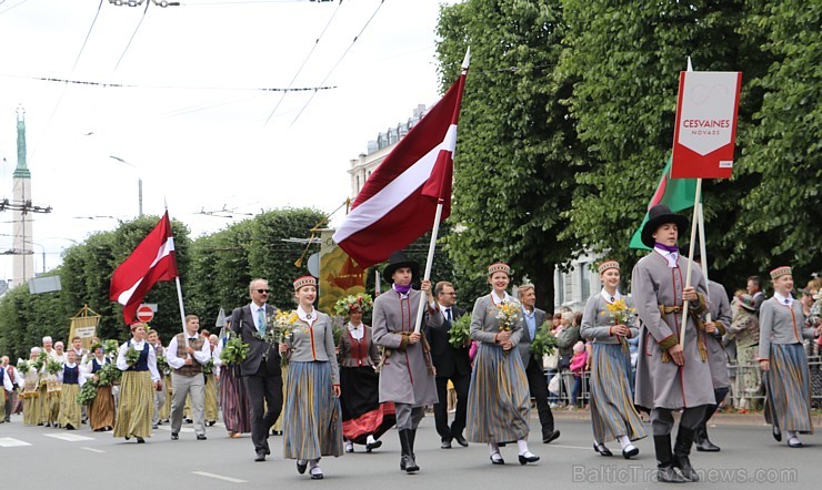 Dziesmu un deju svētku atklāšanas gājiens 1.07.2018 pulcē Rīgā visus Latvijas novadus 226592