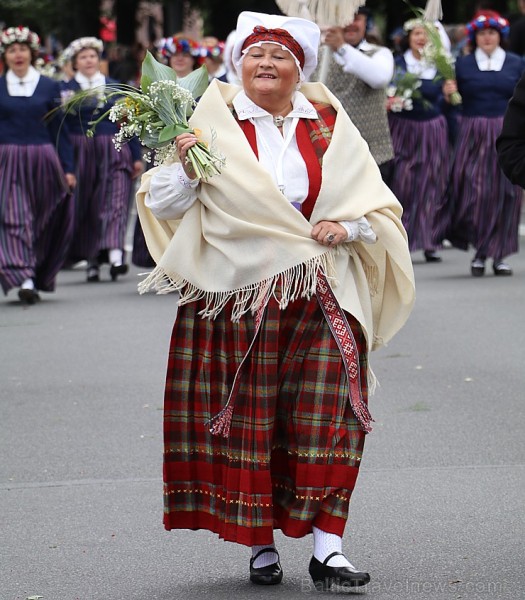 Dziesmu un deju svētku atklāšanas gājiens pulcē Rīgā visus Latvijas novadus (201-300) 226723