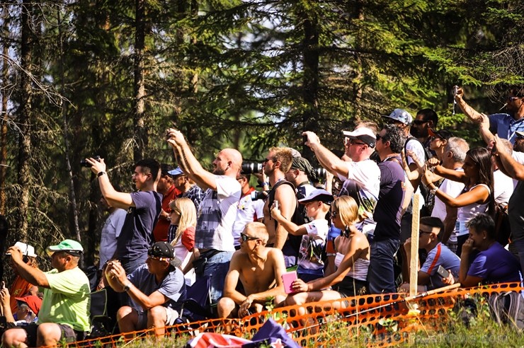 Somijas rallijā Neste Rally Finland 2018 aktīvi cīnās par uzvaru. Foto: Gatis Smudzis 229326