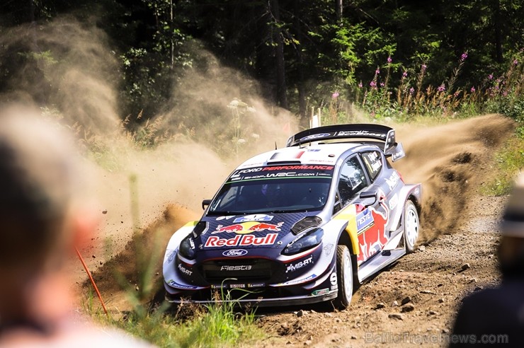 Somijas rallijā Neste Rally Finland 2018 aktīvi cīnās par uzvaru. Foto: Gatis Smudzis 229339