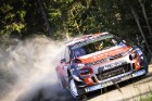 Somijas rallijā Neste Rally Finland 2018 aktīvi cīnās par uzvaru. Foto: Gatis Smudzis