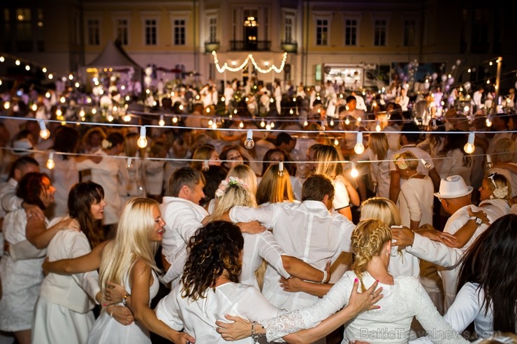 Mežotnes pils parkā ap 500 viesu pulcējas baltajā piknikā 230658