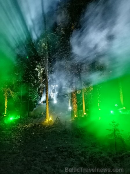 Mazsalacā, Skaņākalna dabas parkā, Ziemassvētku pasakumā 