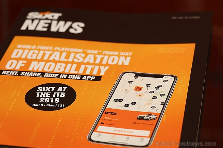 «Sixt» kā pirmā premium klases auto noma pasaulē prezentē mobilitātes platformas aplikāciju tūrisma izstādē «ITB Berlin» - «SIXT rent, SIXT share un «Sixt» kā pirmā premium klases auto noma pasaulē prezentē mobilitātes platformas aplikāciju tūrisma izstādē «ITB Berlin» - «SIXT rent, SIXT share un 248631