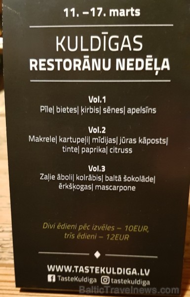 Travelnews.lv apmeklē Kuldīgas restorānu nedēļu un ievērtē Ventas rumbas izgaismošanu 249065