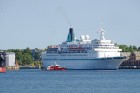 Ventspils ostā ienāk kruīza kuģis «Albatros» ar vairāk nekā 800 pasažieriem