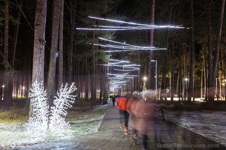 Jau trešo gadu Jūrmalā, Dzintaru mežaparkā, iemirdzējušās gaismas skulptūras un dekori, veidoti no tūkstošiem LED lampiņu virtenēm Jau trešo gadu Jūrmalā, Dzintaru mežaparkā, iemirdzējušās gaismas skulptūras un dekori, veidoti no tūkstošiem LED lampiņu virtenēm 272651