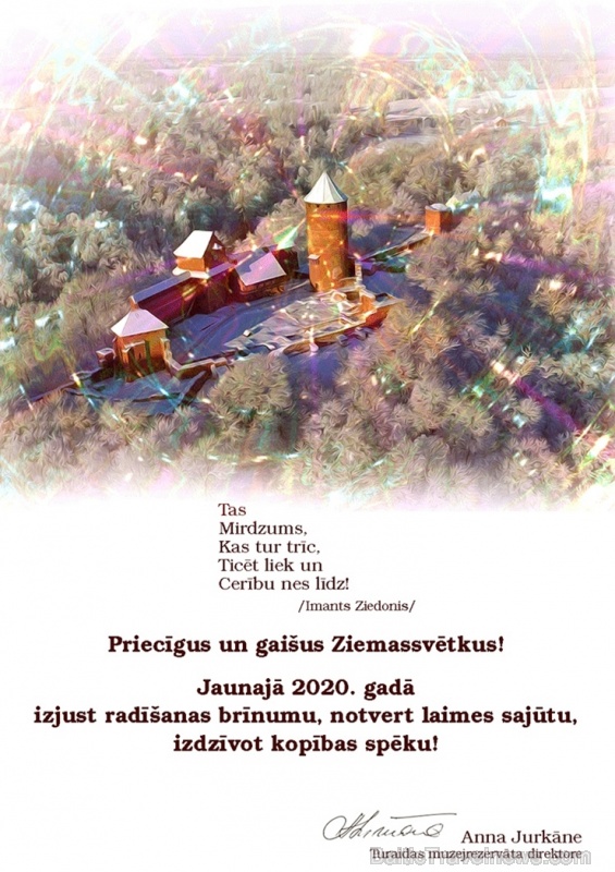 Travelnews.lv pateicas par mīļajām Ziemassvētku dāvanām un apsveikumiem - Turaidas muzejrezervāts Travelnews.lv pateicas par mīļajām Ziemassvētku dāvanām un apsveikumiem - Turaidas muzejrezervāts 274090