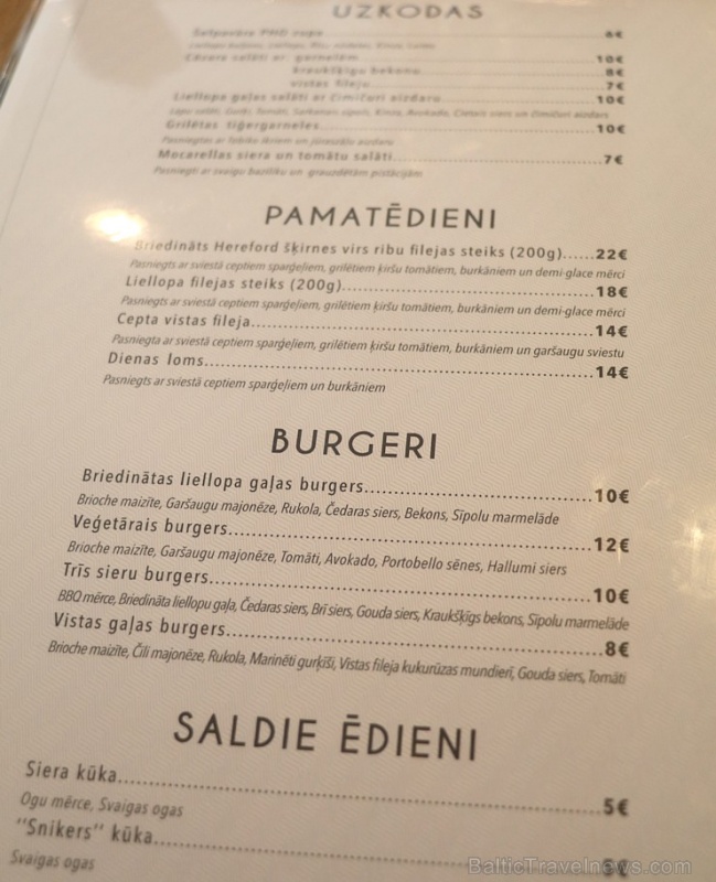 Travelnews.lv izbauda Vecrīgas viesnīcas restorāna «Beef Room» ēdienkartes piedāvājumu 285963