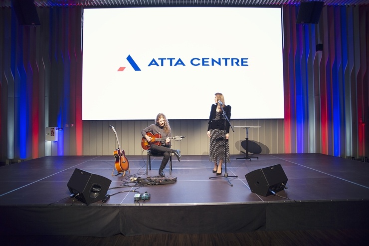 Rīgā 8.10.2020 oficiāli atklāj Baltijā lielāko konferenču centru «ATTA centre». Foto: Aļona Sauskāja Rīgā 8.10.2020 oficiāli atklāj Baltijā lielāko konferenču centru «ATTA centre». Foto: Aļona Sauskāja 292277
