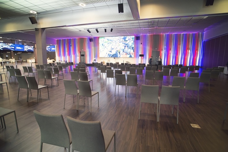 Rīgā 8.10.2020 oficiāli atklāj Baltijā lielāko konferenču centru «ATTA centre». Foto: Aļona Sauskāja Rīgā 8.10.2020 oficiāli atklāj Baltijā lielāko konferenču centru «ATTA centre». Foto: Aļona Sauskāja 292278
