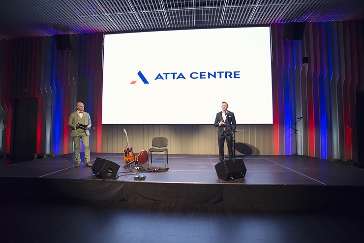 Rīgā 8.10.2020 oficiāli atklāj Baltijā lielāko konferenču centru «ATTA centre». Foto: Aļona Sauskāja Rīgā 8.10.2020 oficiāli atklāj Baltijā lielāko konferenču centru «ATTA centre». Foto: Aļona Sauskāja 292311