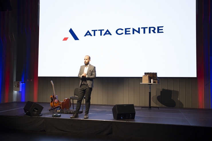 Rīgā 8.10.2020 oficiāli atklāj Baltijā lielāko konferenču centru «ATTA centre». Foto: Aļona Sauskāja Rīgā 8.10.2020 oficiāli atklāj Baltijā lielāko konferenču centru «ATTA centre». Foto: Aļona Sauskāja 292321