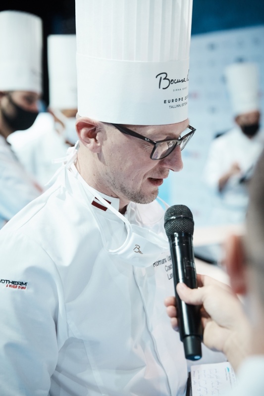 Latvijas pavāra Dināra Zvidriņa dalība Tallinas pavāru konkursā «Bocuse dor Europe 2020». Foto: bocusedor.com Latvijas pavāra Dināra Zvidriņa dalība Tallinas pavāru konkursā «Bocuse dor Europe 2020». Foto: bocusedor.com 292881