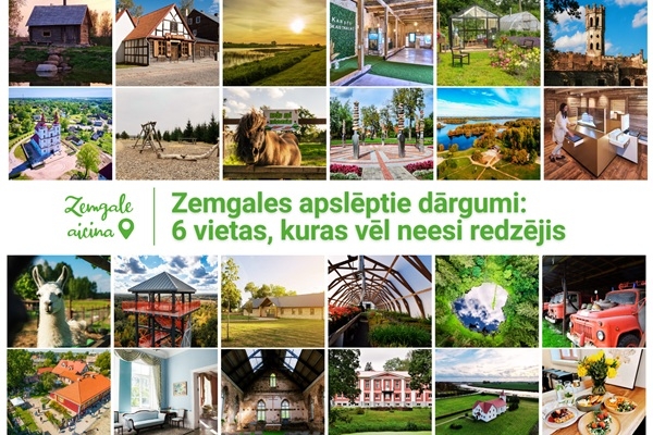 Zemgales dārgumi: 6 vietas, kuras vēl neesi redzējis 