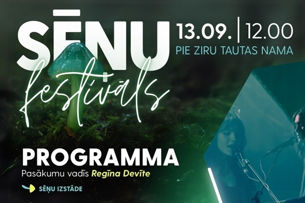 Zirās gaidāms Sēņu festivāls ar izstādēm, darbnīcām un mūziku