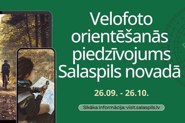 Veloorientēšanās Salaspilī – izbaudi zelta rudeni uz diviem riteņiem