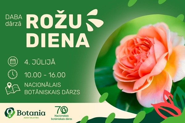 «Rožu dienā» Nacionālajā botāniskajā dārzā godinās Latvijas rožu selekcionāru veikumu