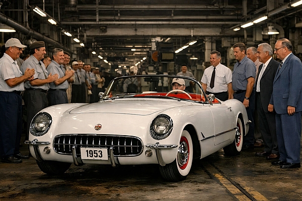 30. jūnijs vēsturē: No rūpnīcas izripo pirmā «Chevrolet Corvette» automašīna