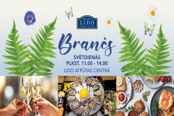 Atpūtas un ceļojumu piedāvājumi 09.06.2025 - 28.06.2025 Jūnija svētdienu branči 11:00 - 14:00 LIDO Atpūtas centrs