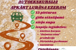 Atpūtas un ceļojumu piedāvājumi 24.08.2025 - 30.08.2025 Autoekskursija apkārt Lubāna ezeram Madonas TIC