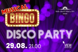 Muzikālais Bingo ar vērtīgām balvām! Baltic Beach Hotel & SPA