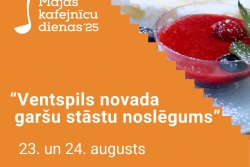Atpūtas un ceļojumu piedāvājumi 23.08.2025 - 24.08.2025 Mājas kafejnīcu dienas Ventspils novadā Ventspils TIC