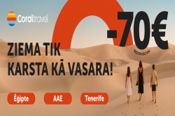 ZIEMAS CEĻOJUMS TEPAT AIZ STŪRA! Coral Travel Latvia