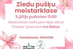 Ziedu pušķu meistarklase